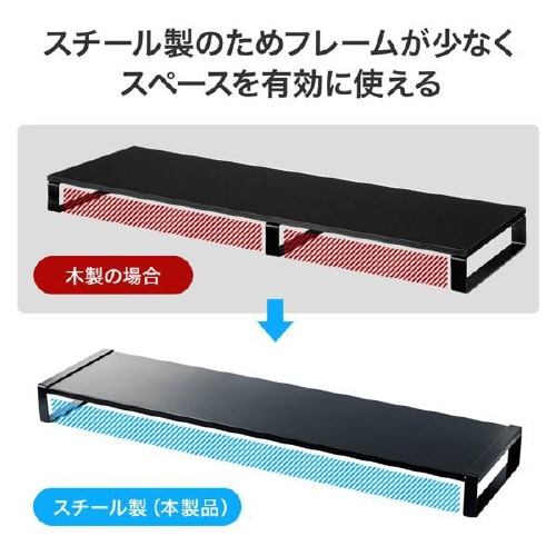 スチール製机上ラック(W1000)