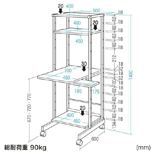 パソコンラック RAC−EC11N2