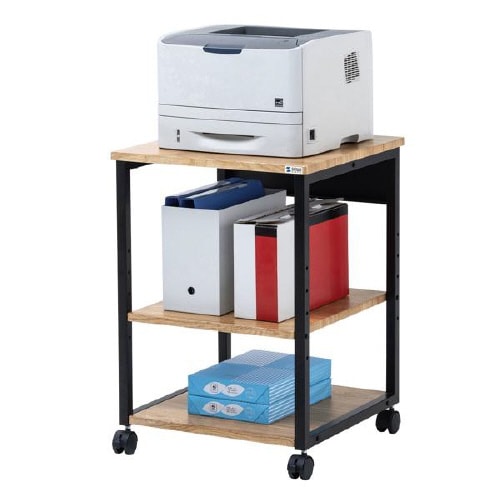 木目調プリンタスタンド(W500)