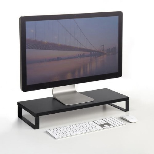 木製机上ラック(W600・ブラック)