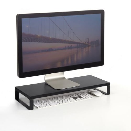 木製机上ラック(W600・ブラック)