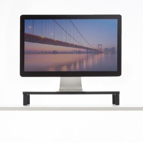 木製机上ラック(W600・ブラック)