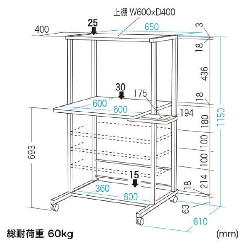 パソコンラック RAC−EC36N