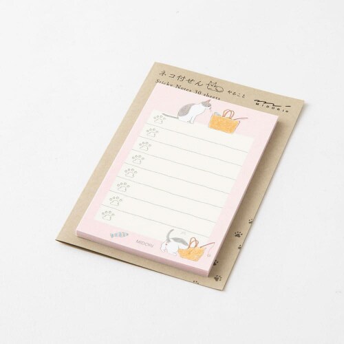 付せん紙やること ネコピンク 1セット(10冊入)