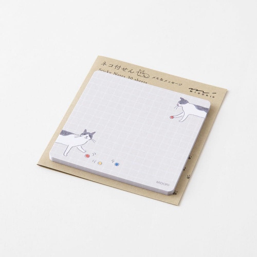 付せん紙 ボールと ネコ柄 1セット(10冊入)