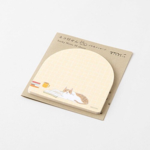 付せん紙 本と ネコ柄 1セット(10冊入)