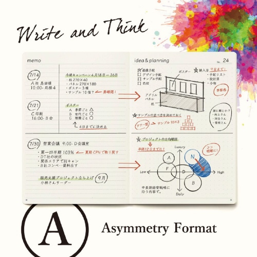 ノートA5ドット方眼 ブラック 1セット(3冊入)