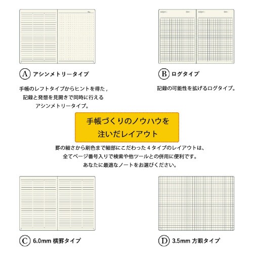 ノートA5ドット方眼 グレー 1セット(3冊入)