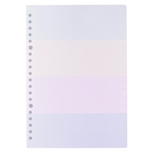 ノートA5カラー方眼3.0mm1セット(3冊入)