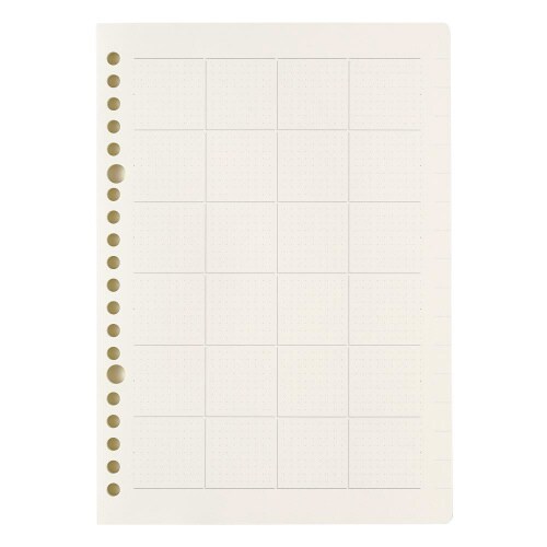 手帳A5マンスリー日付フリー方眼1セット(3冊入)