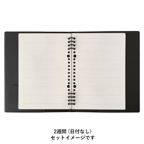 手帳A5日付フリー見開き2週間 1セット(3冊入)