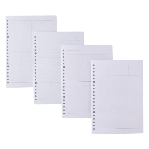 手帳A5週間 日付フリー週間ログ1セット(3冊入)