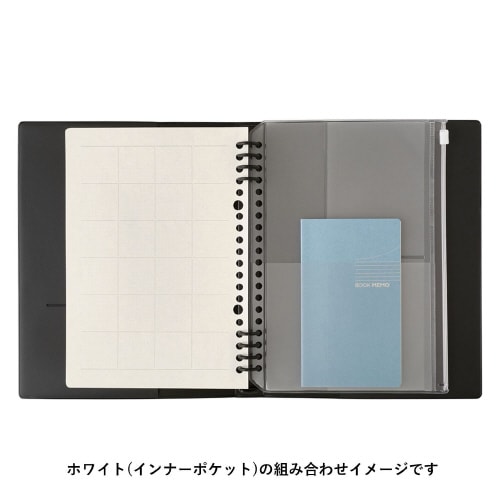 ノートA5ジッパーポーチ 透明 1セット(3冊入)