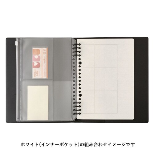 ノートA5ジッパーポーチ 透明 1セット(3冊入)