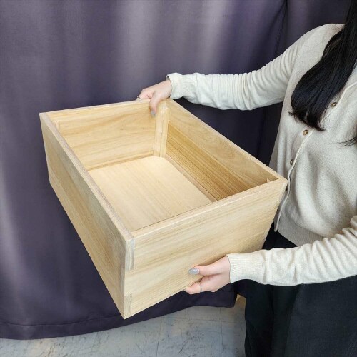木製ボックス 桐材 ナチュラル W45×H20cm