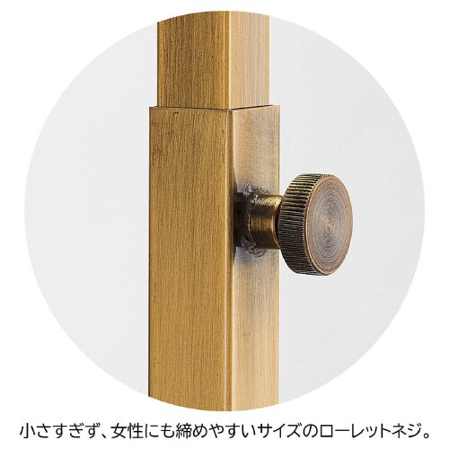 アンティークゴールドハンガー角パイプ T字ハンガー