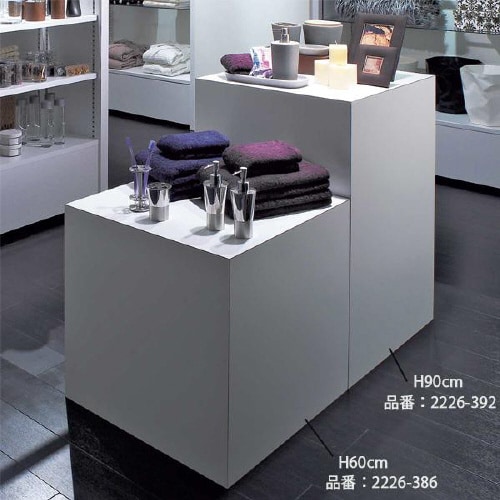 木製キューブステージ H60cm ホワイト