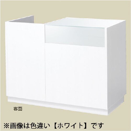 引戸型ショーケース付レジ台 W120 Dブラウン