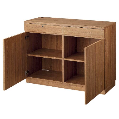 木製バックカウンター D50cm ラスティック柄