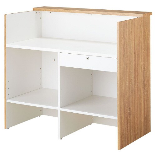 木製カウンター ラスティック柄