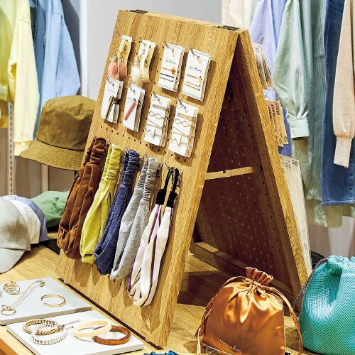 A型卓上両面有孔パネルスタンド W40×H30cm