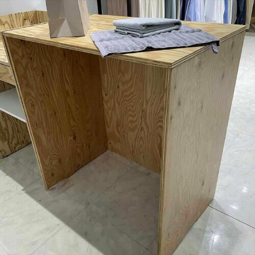 ラーチ合板カウンターW90cm 本体