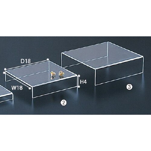アクリルステージ 透明 中 2個入×2