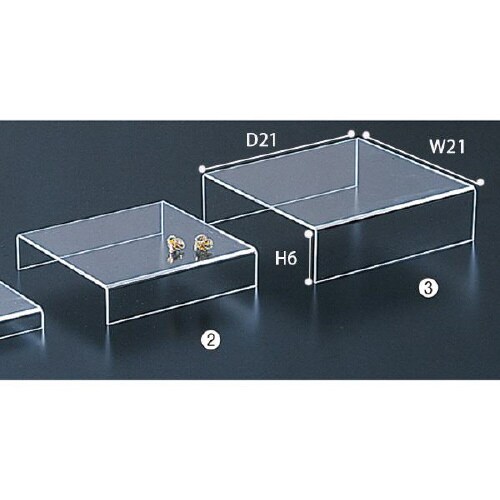 アクリルステージ 透明 大 2個入×2