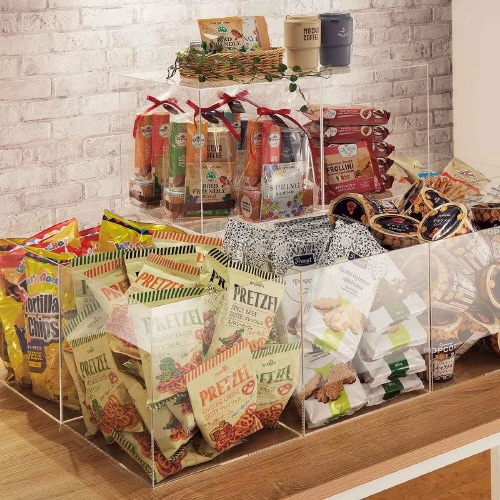 透明アクリル5面ボックス 30cm角 2個入