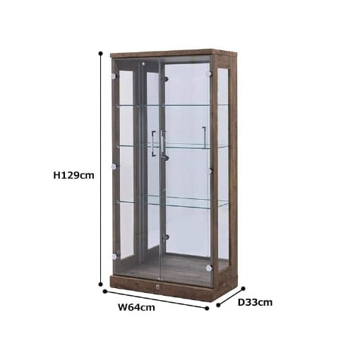 ショーケース オリーブ 幅64cm ナチュラル