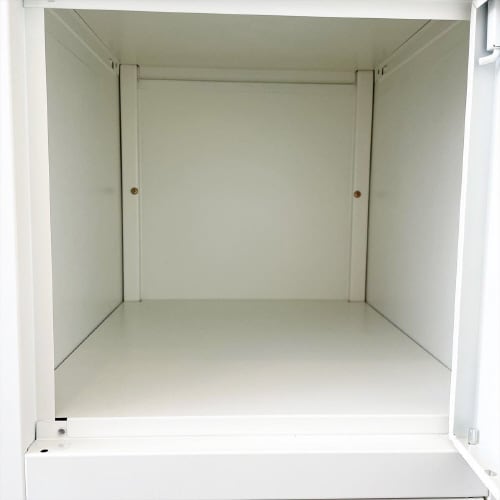 スチールロッカーダイヤル錠 ホワイト 5人用