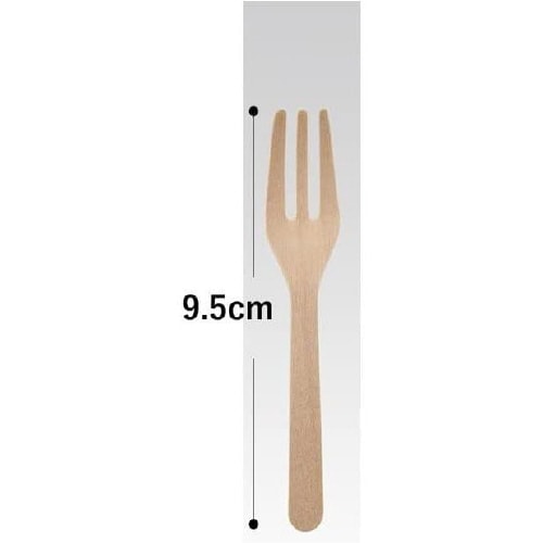 ウッドカトラリー フォーク 100本入 2セット