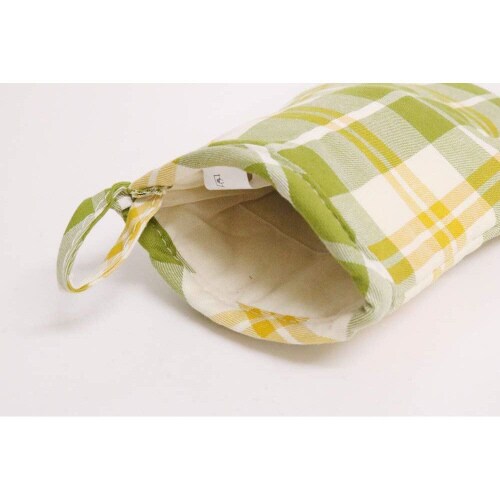 キッチンミトン トーンチェック グリーン 3セット