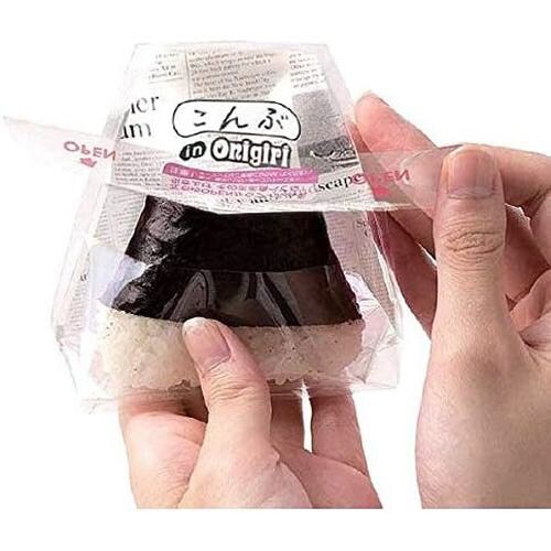 おにぎりデコパック三角型(英字新聞柄)6枚入×7