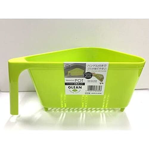 ハンドル付三角ポット グリーン 8セット
