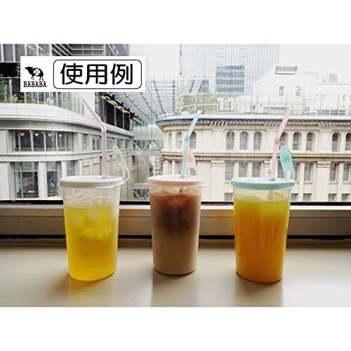 キャップ付ストローカップ ピーチ 8セット