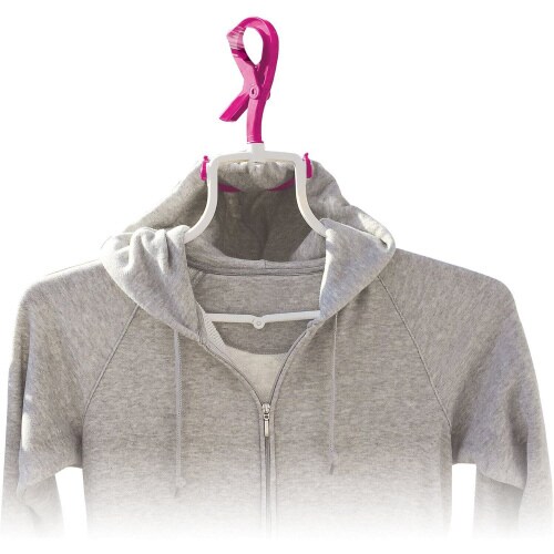 折りたたみ式パーカーハンガー グリーン 3セット