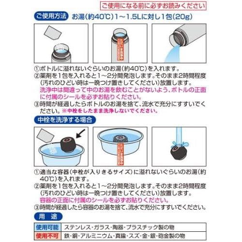 ステンレスボトル洗浄剤 6包入 3セット
