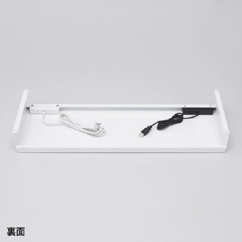 電源タップ+USBポート付き机上ラック