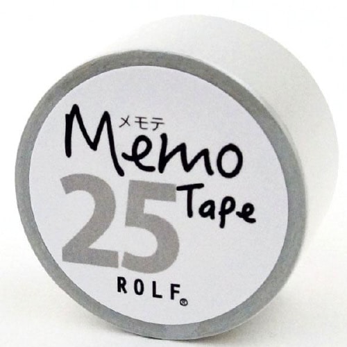 gnotesロール付箋 メモテ25mmグレー×10
