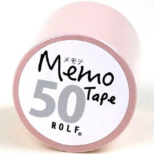 gnotesロール付箋メモテ50mmピンク×10