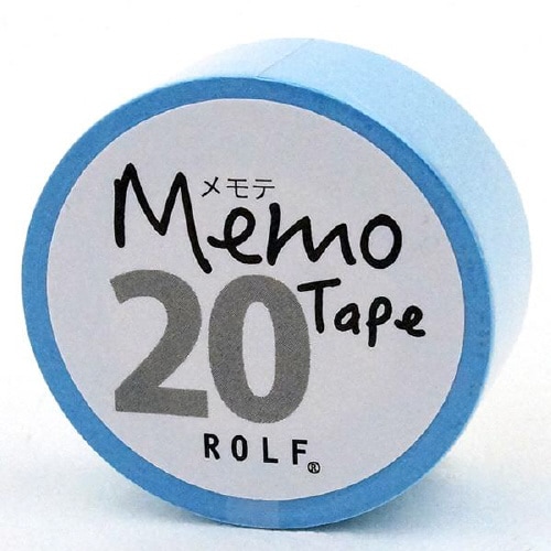 gnotesロール付箋 メモテ20mmブルー×10