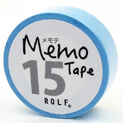 gnotesロール付箋 メモテ15mmブルー×20