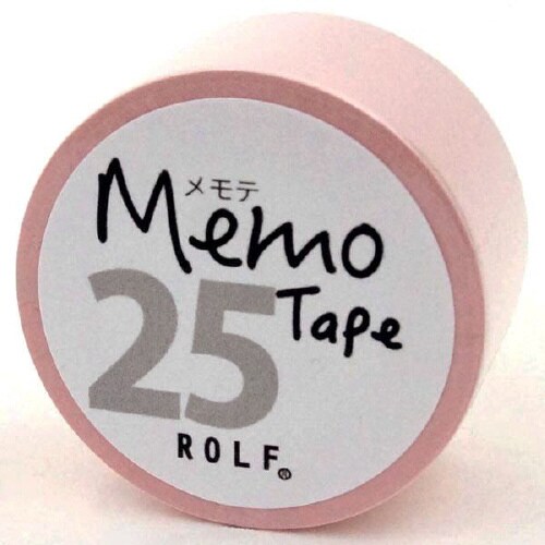 gnotesロール付箋メモテ25mmピンク×10