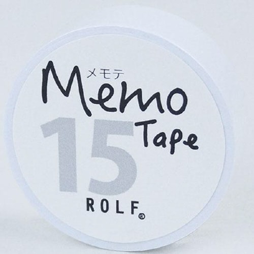 gnotesロール付箋メモテ15mmホワイト×20