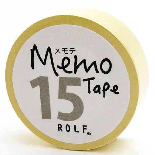 gnotesロール付箋メモテ15mmイエロ×20