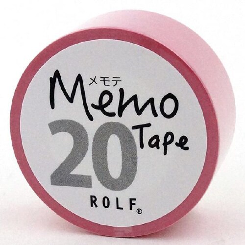 gnotesロール付箋 メモテ20mmピンク×10