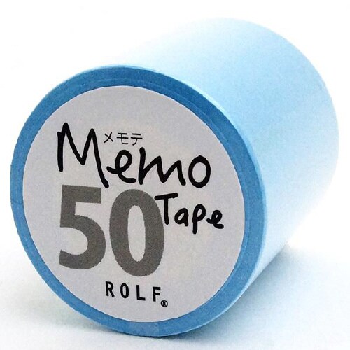 gnotesロール付箋 メモテ50mmブルー×10