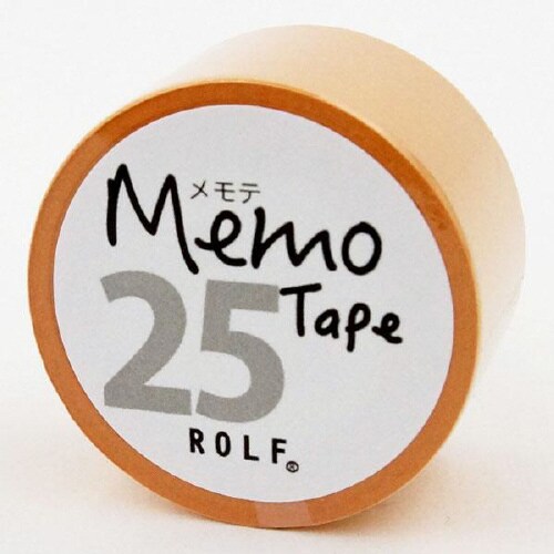 gnotesロール付箋メモテ25mmオレンジ×10