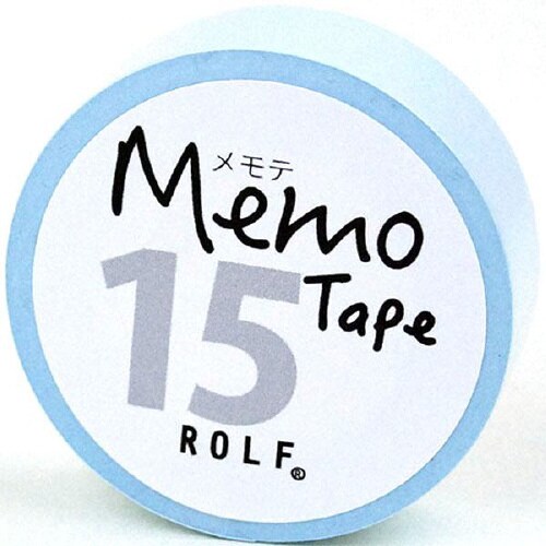 gnotesロール付箋メモテ15mmブルー×20